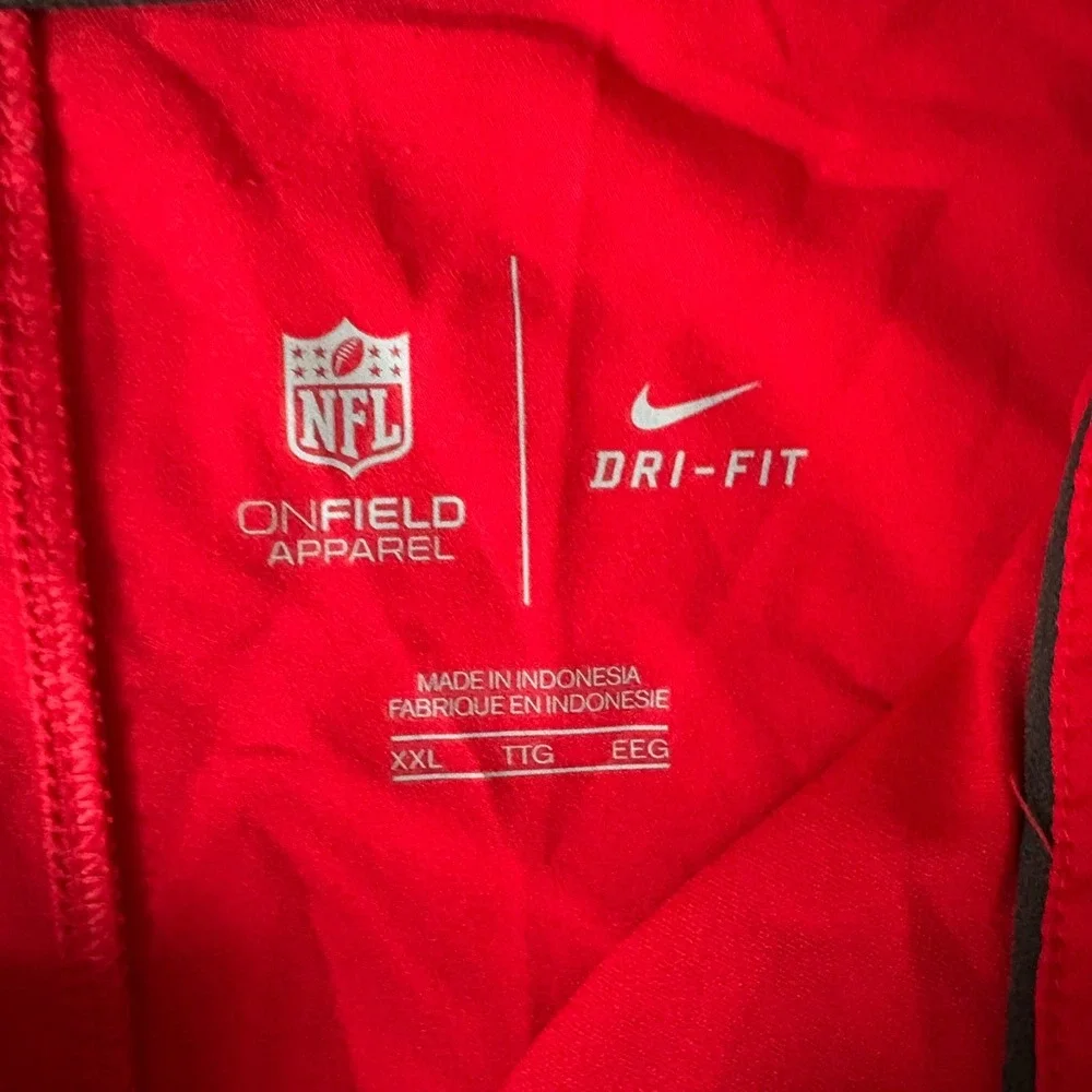 Nike Dri-Fit Mens Red Stretch Tampa Bay Buccaneers NFL On-Field Polo Shirt 2XL